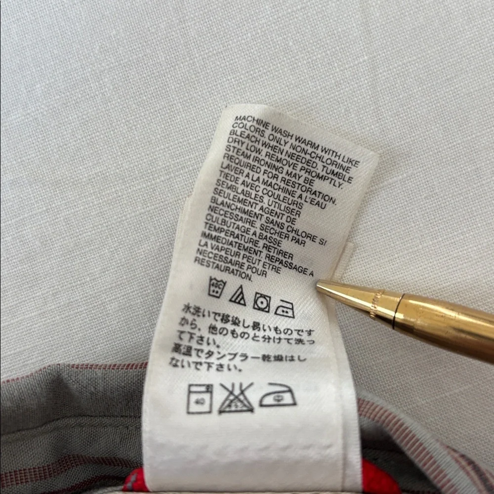 North Face Polyester Blend Green Plaid‎ Shirt Zip Pocket Outdoors Work Mens XL